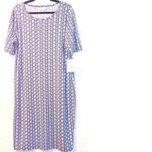 3XL Lularoe Julia Dress NWT - Blue Print Dress